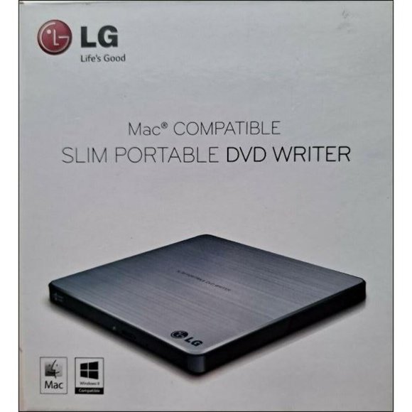 Lg Ultra Slim Portable Dvd Writer Mac & Windows Co - Picture 1 of 3